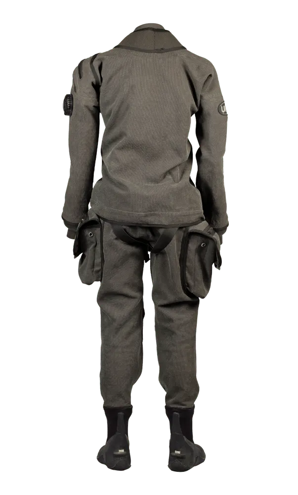Stone drysuit — Back view